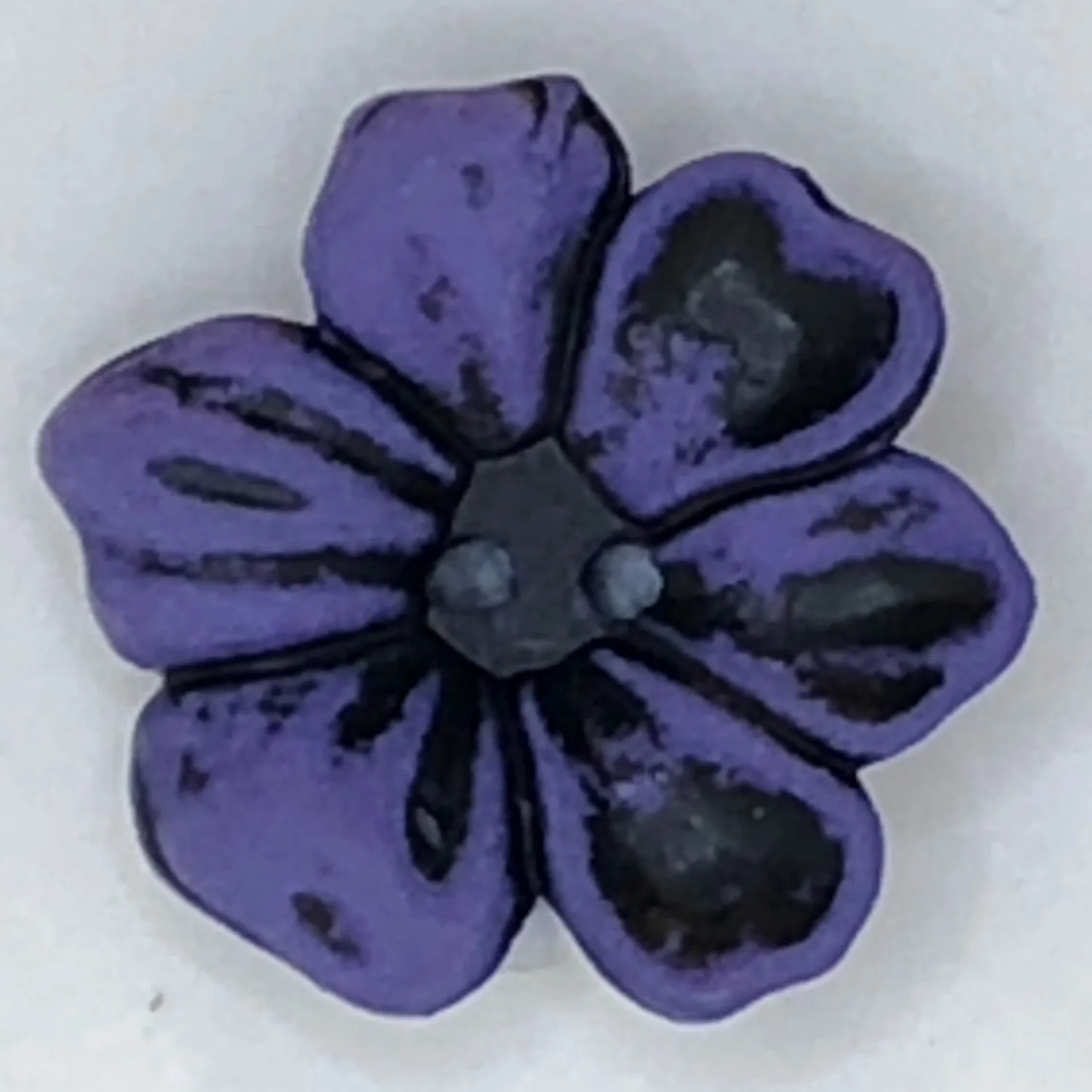 2 Hole Matt Flower Frangipani Button 25mm