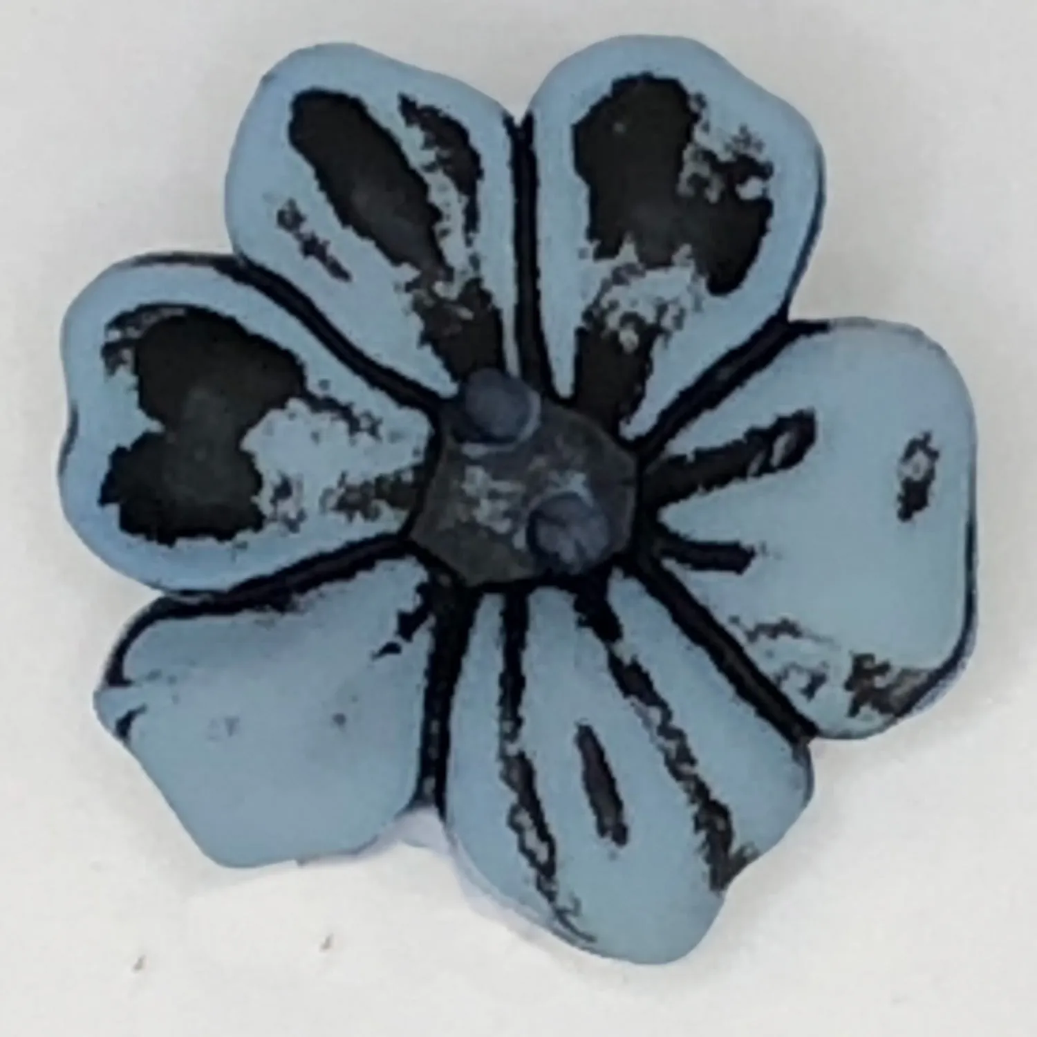 2 Hole Matt Flower Frangipani Button 25mm