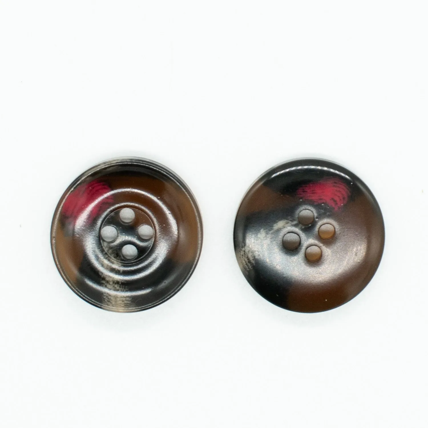 4 Hole Gloss Resin Horn Suit Blazer Button