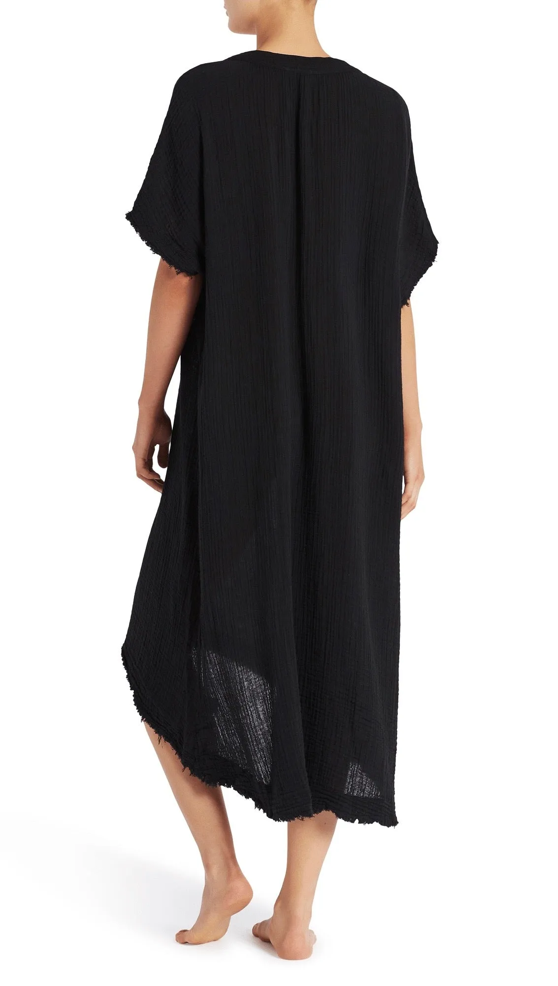 9Seed Tunisia Caftan Dress Black