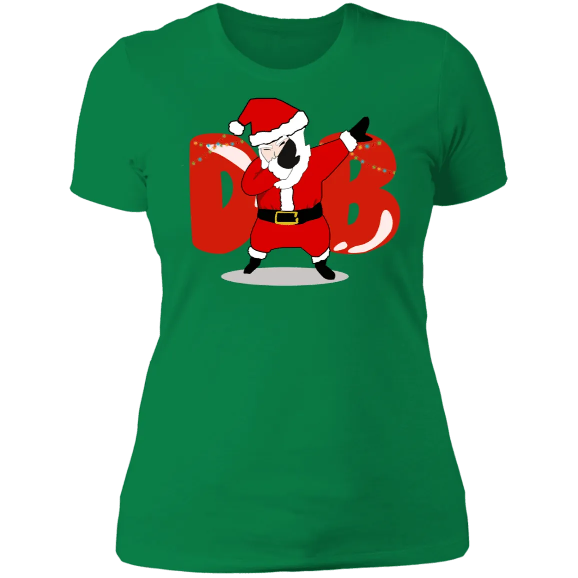 Amusing Dabbing Santa Ladies'  T-Shirt