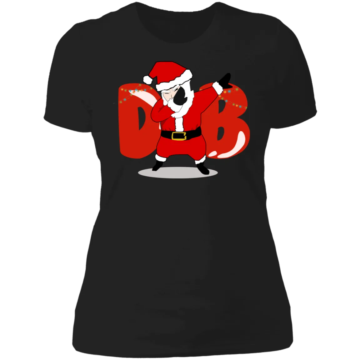 Amusing Dabbing Santa Ladies'  T-Shirt