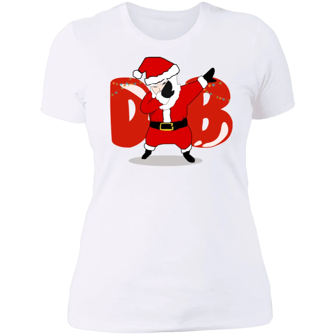 Amusing Dabbing Santa Ladies'  T-Shirt