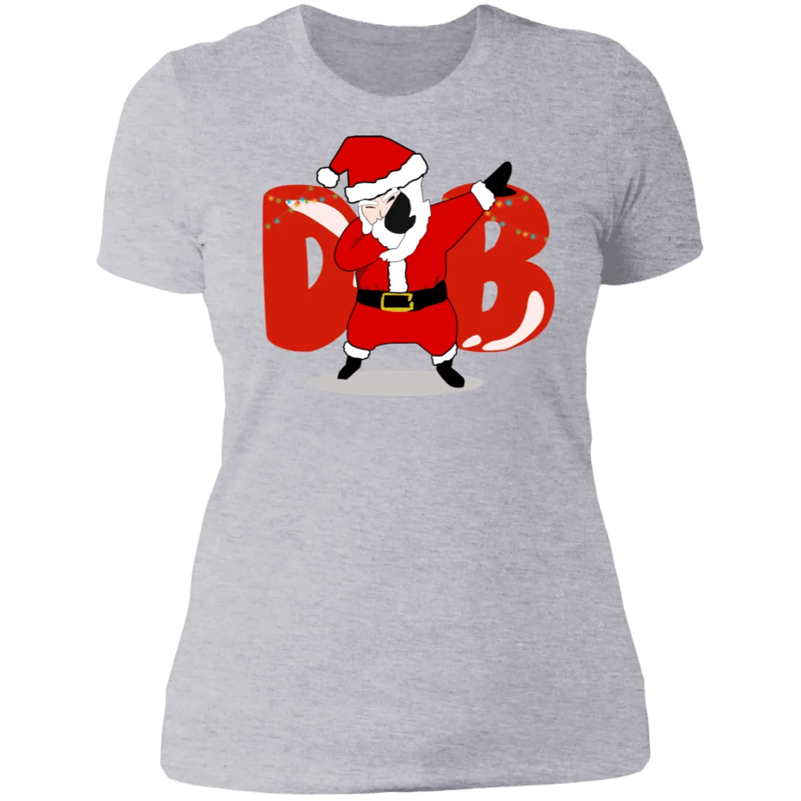 Amusing Dabbing Santa Ladies'  T-Shirt