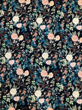 BFS-122 FLORAL PRINT STRETCH COTTON SATEEN. ITALY