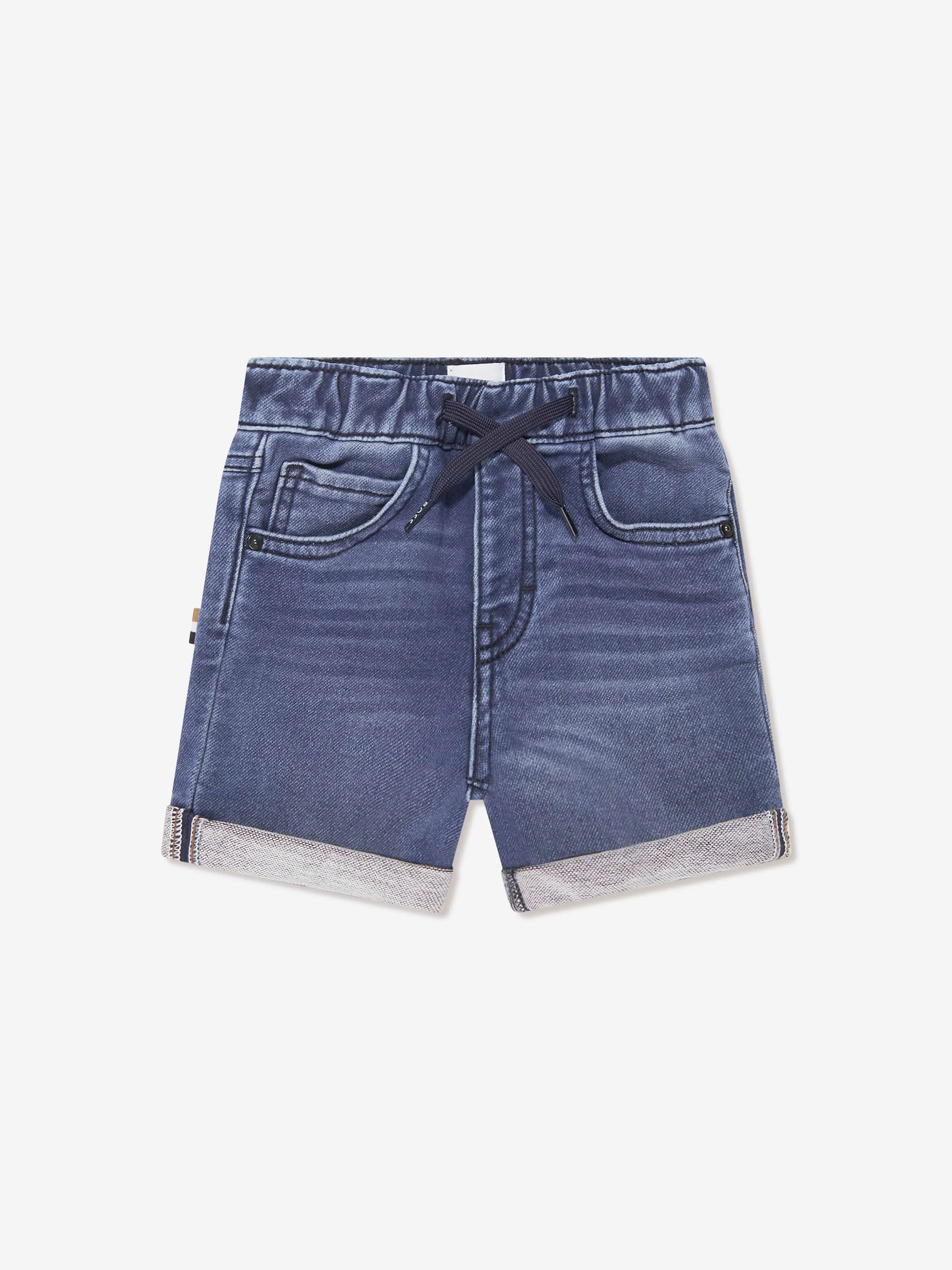 BOSS Baby Boys Denim Effect Shorts In Blue