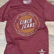 Cinch Graphic Tee ~ Heather Burgundy