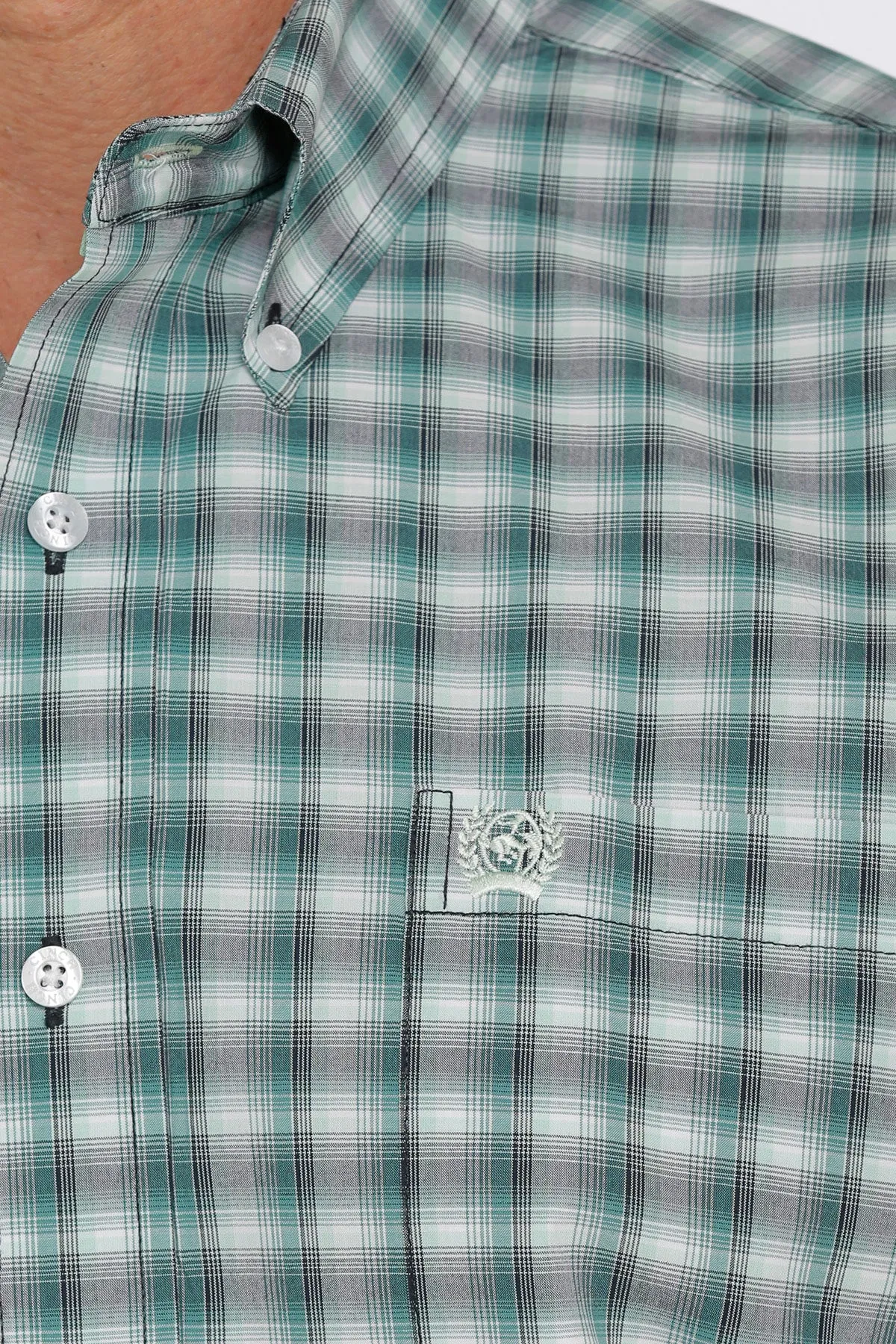 Cinch | Green Plaid LS Shirt