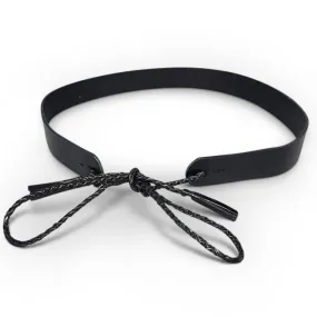 DARLINGHURST -  Black Addison Road Leather Waist belt