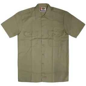 Dickies 1574 Short Sleeve Work Shirt Khaki