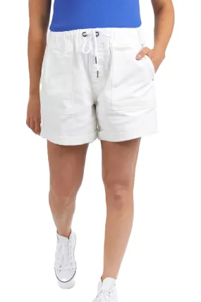 ELM EMMA RELAXED DENIM SHORT - VINTAGE WHITE