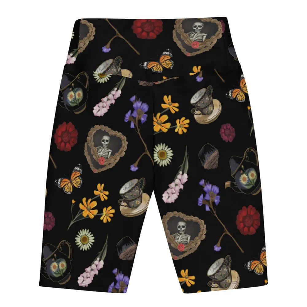 Gothic Tea Time Biker Shorts