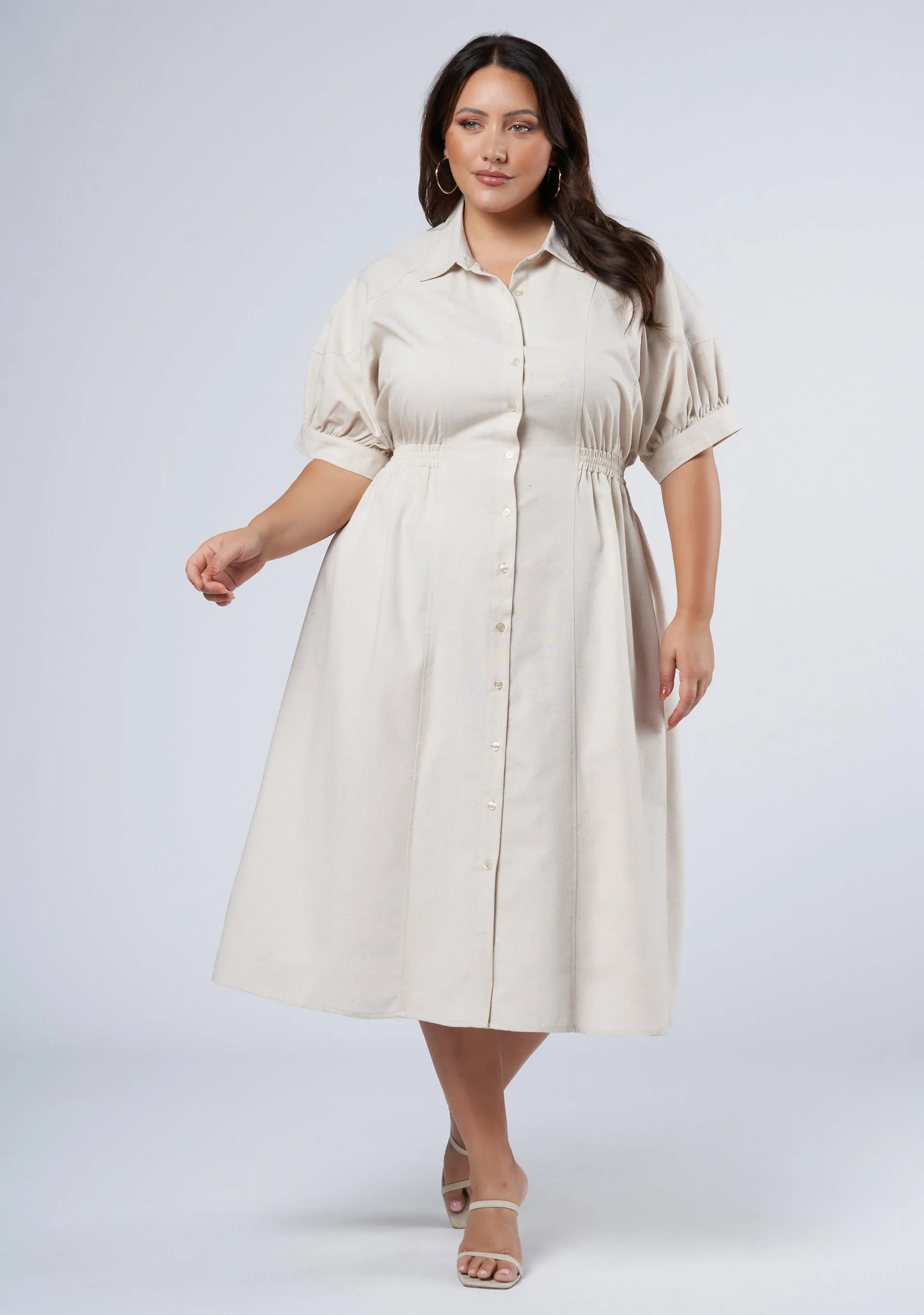 Grace Midi Shirt Dress