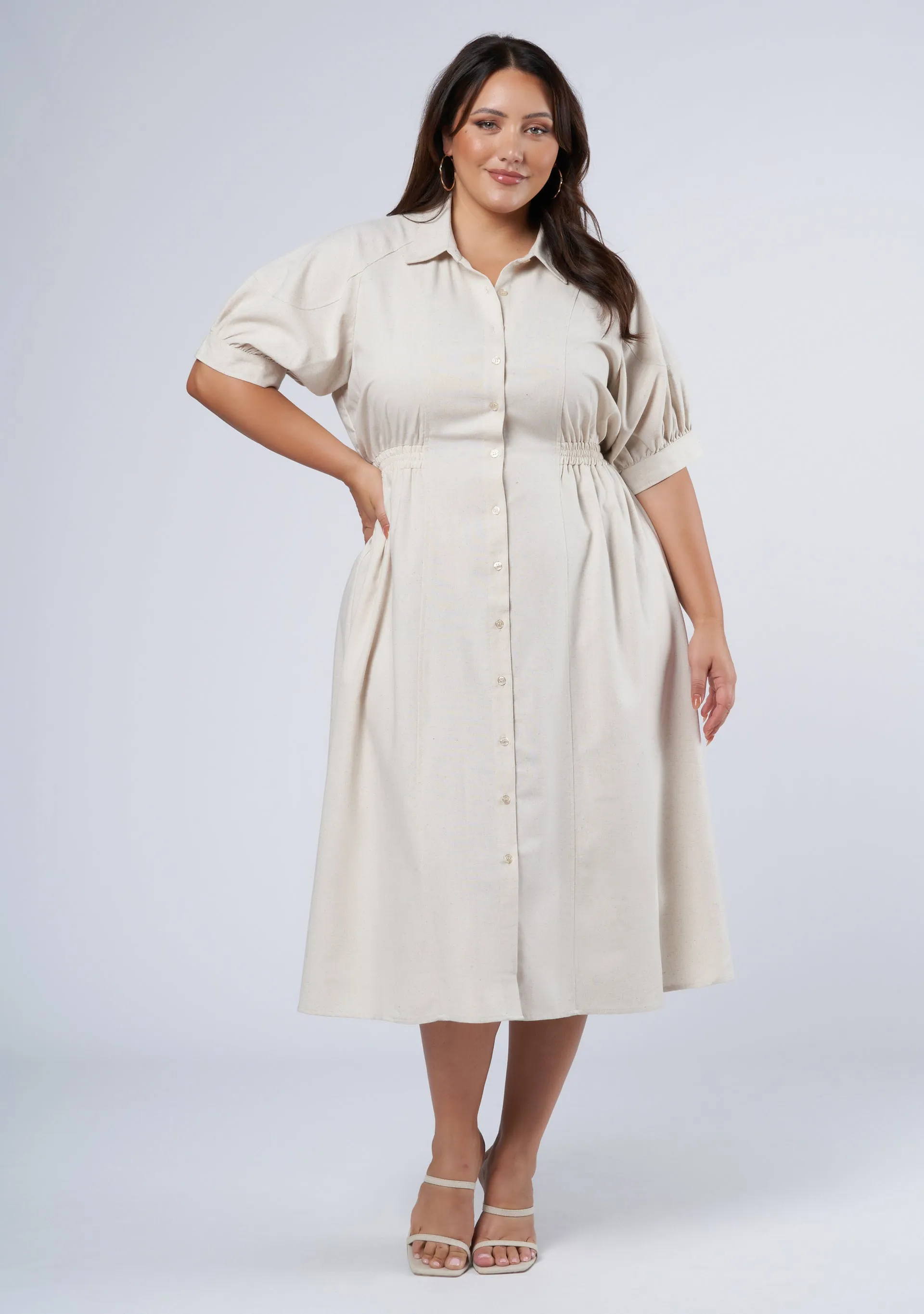 Grace Midi Shirt Dress