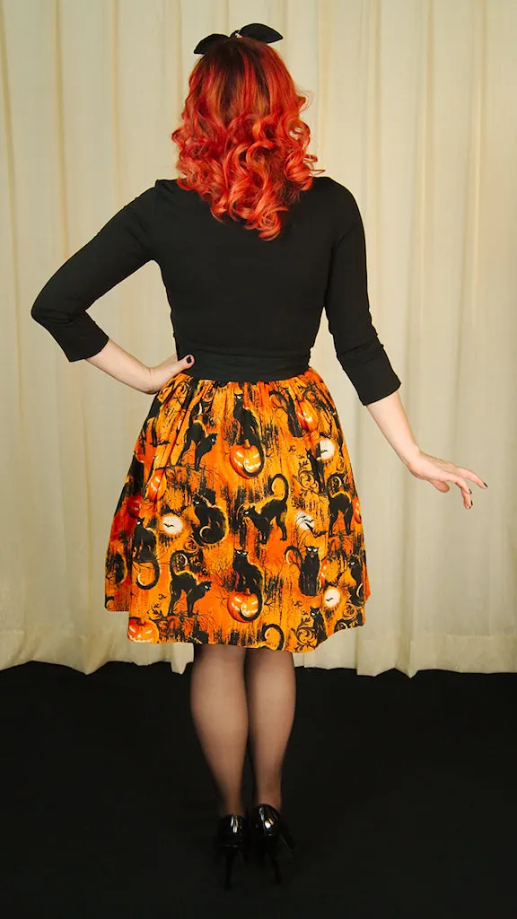 Halloween Black Cats Skirt