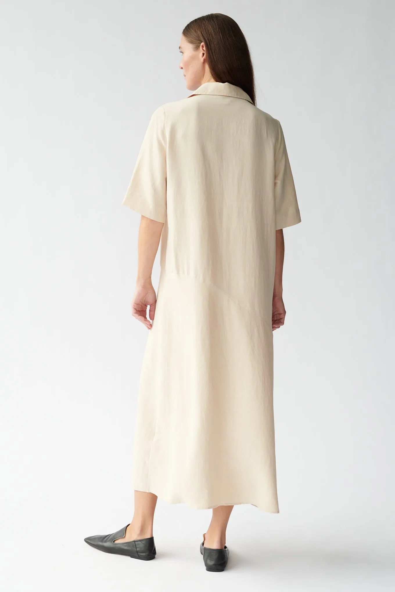 JODY DRESS - CREME - SILK/LINEN