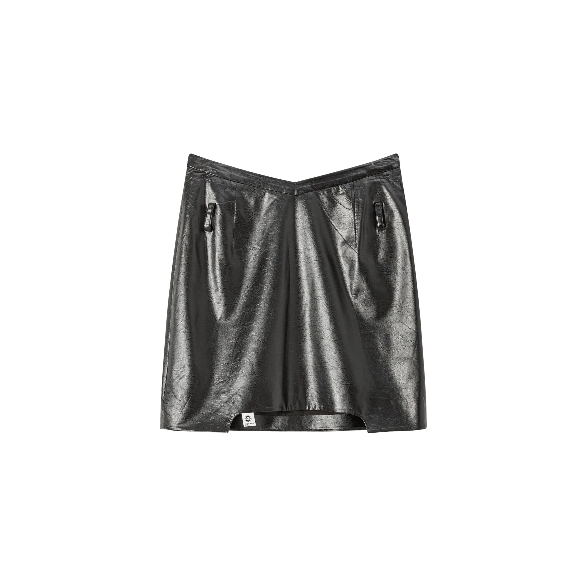 Leather A-Line Skirt