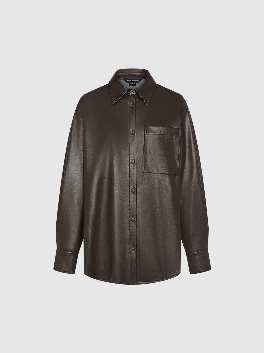 Leather Button Up Shirts