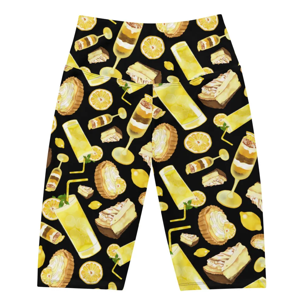 Lemon Biker Shorts