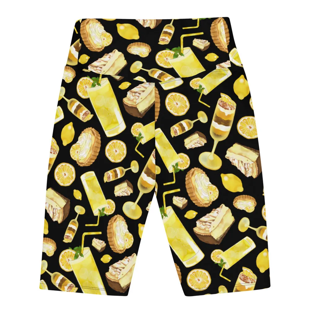 Lemon Biker Shorts