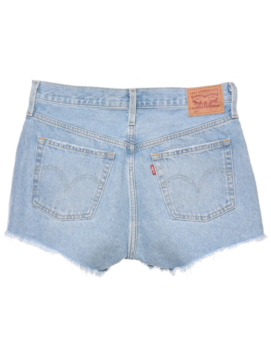 Levi's Light Wash Cut-off Denim Shorts - W31 L2