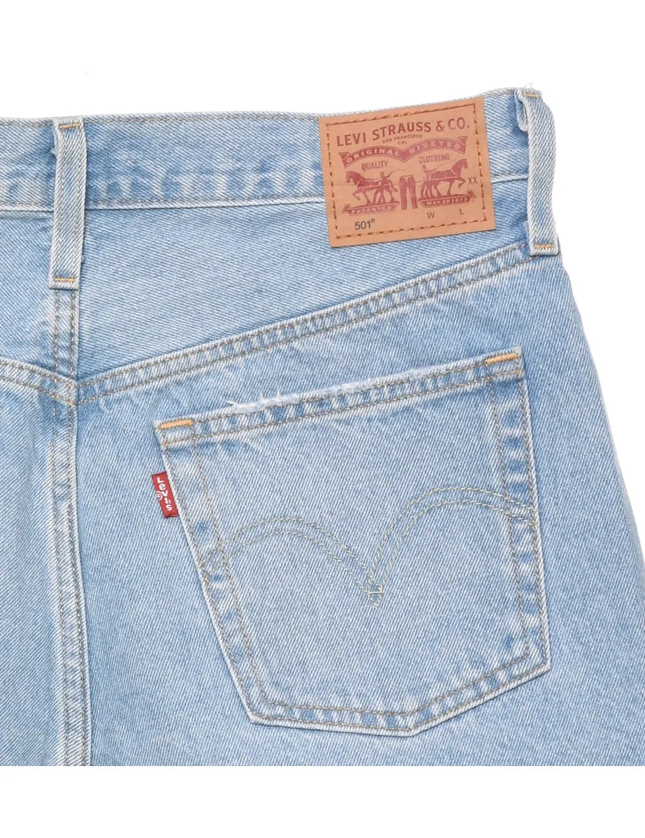 Levi's Light Wash Cut-off Denim Shorts - W31 L2