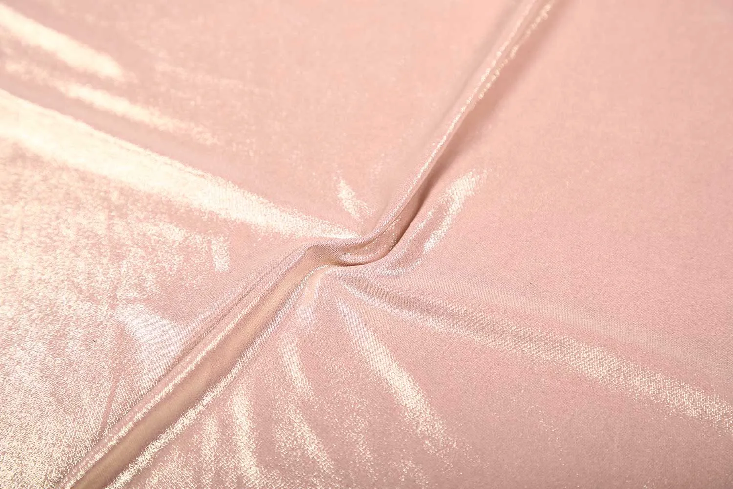 Light Peach Foil Printed Knit Fabric