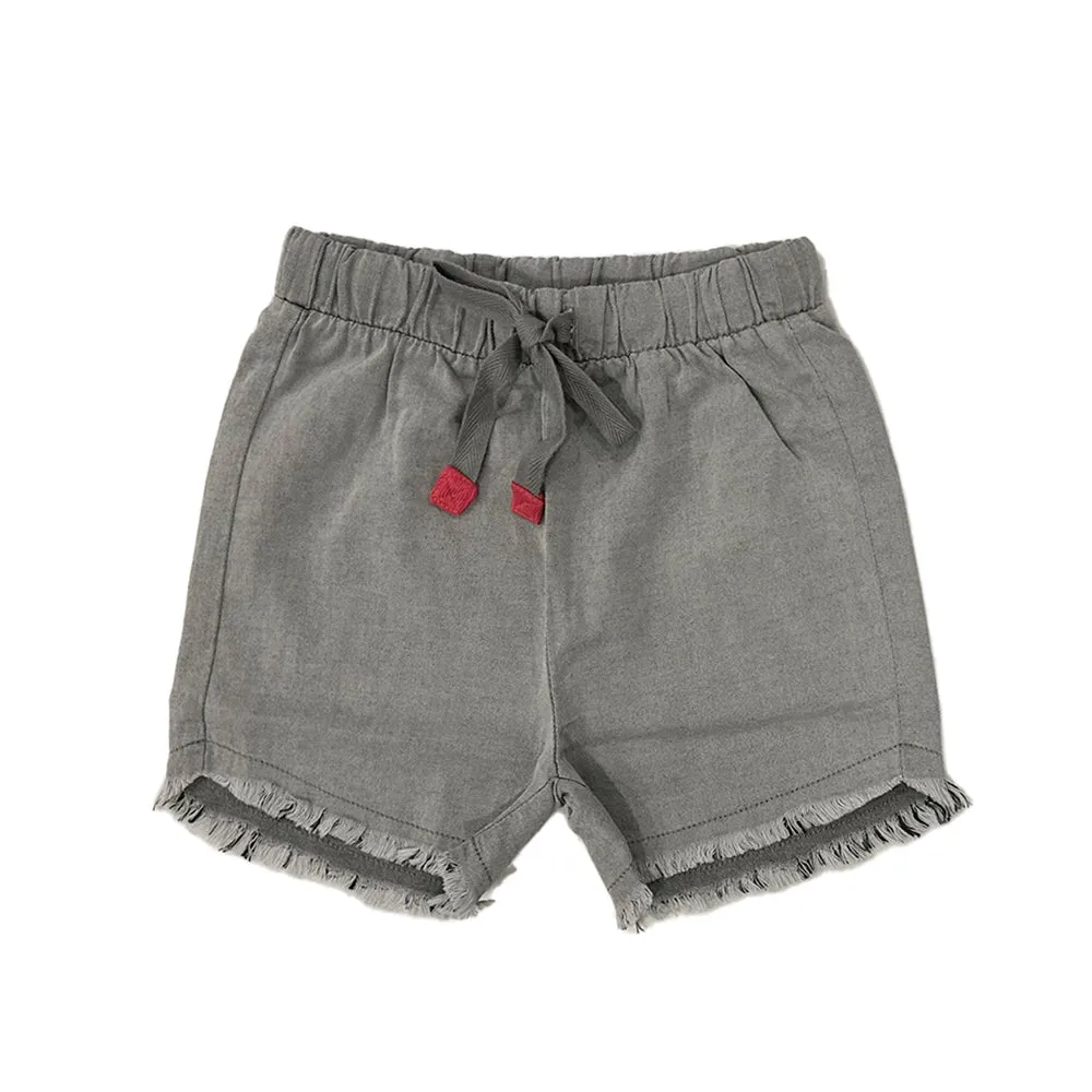 Little Parni Denim Wash Black Boys Denim Shorts K233