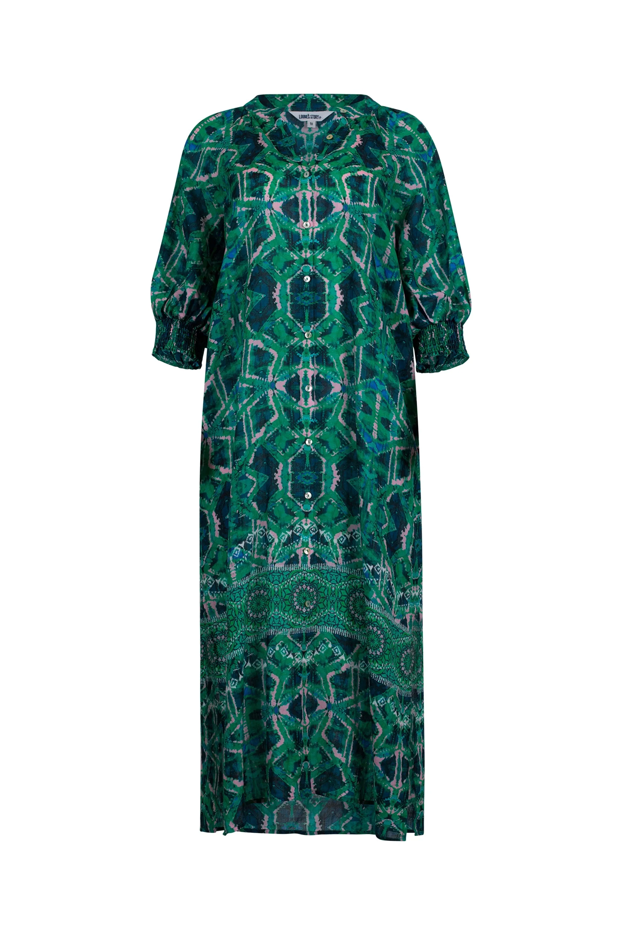 Loobies Story - Kelly Green Gia Shirt Dress