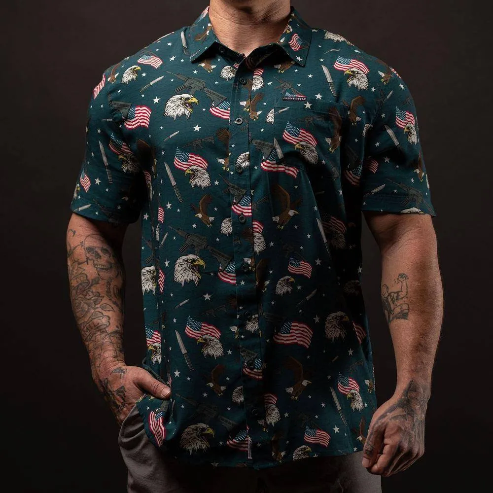 Men's At Ease Button Down - Tac Eagle