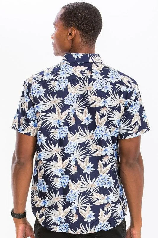 Mens Button Down Hawaiian Shirts