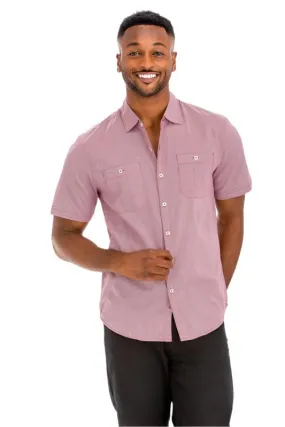 Mens Lightweight Short Sleeve Button Down Shirts