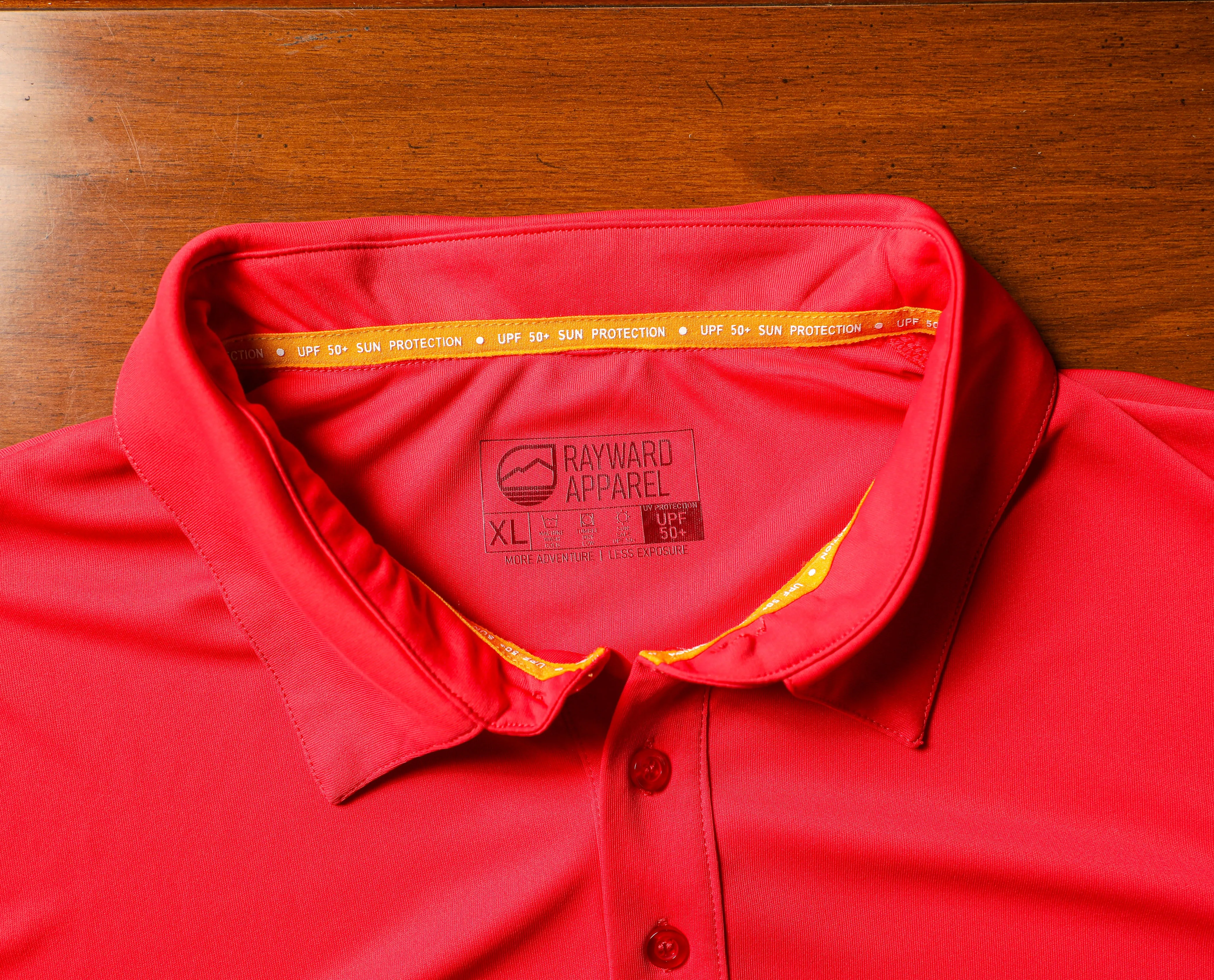 Men's Polyester Sun Protection Golf Shirt, UPF 50 