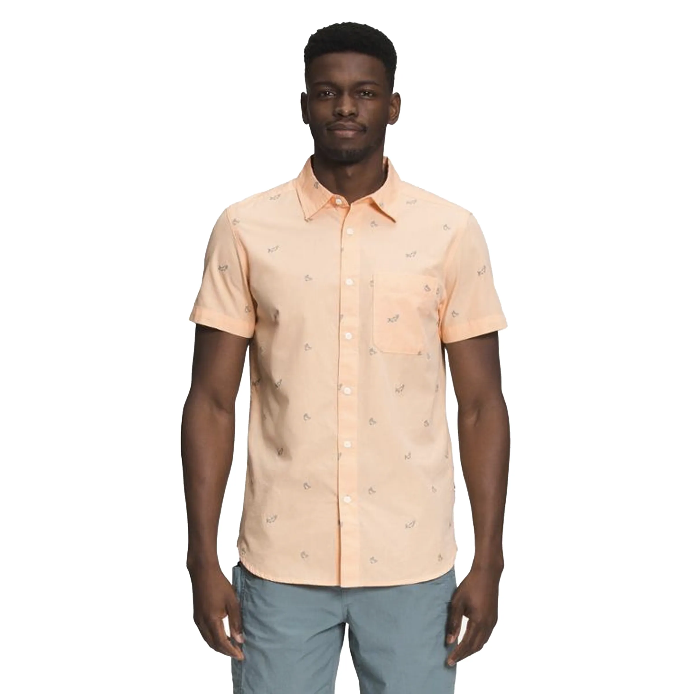 Men's Short Sleeve Baytrail Jacquard Shirt