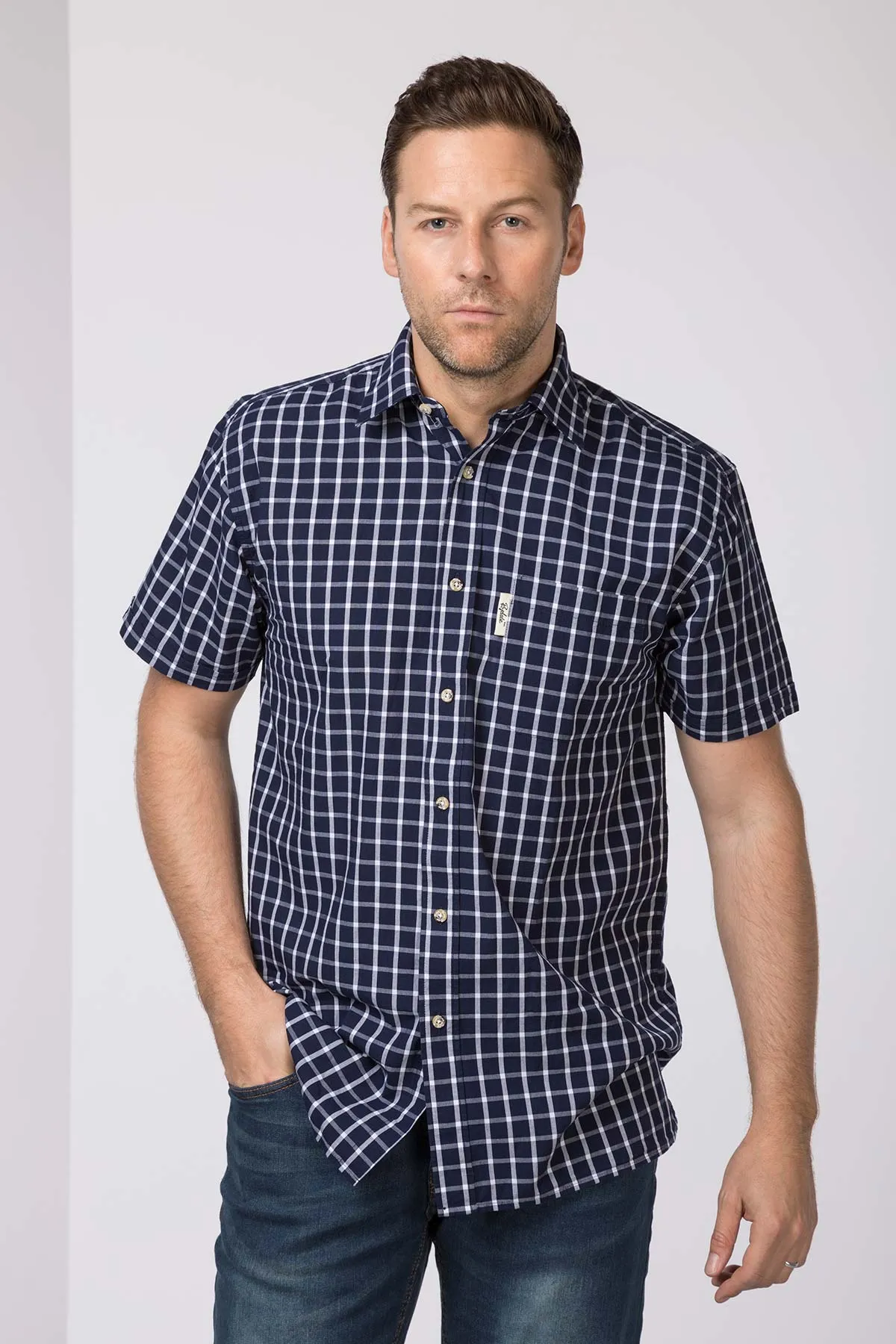 Men's Short Sleeved 100% Cotton Shirts