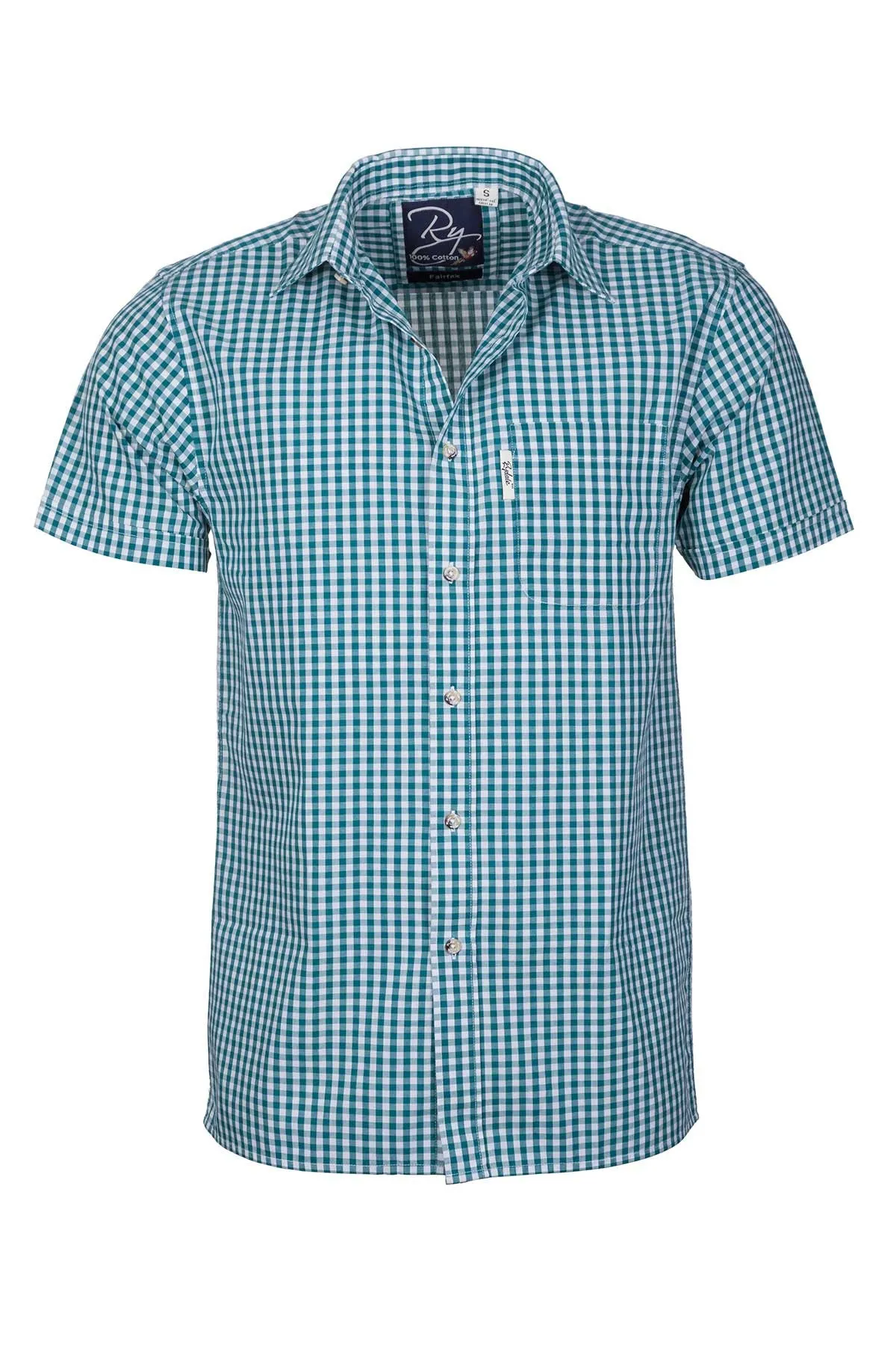 Men's Short Sleeved 100% Cotton Shirts