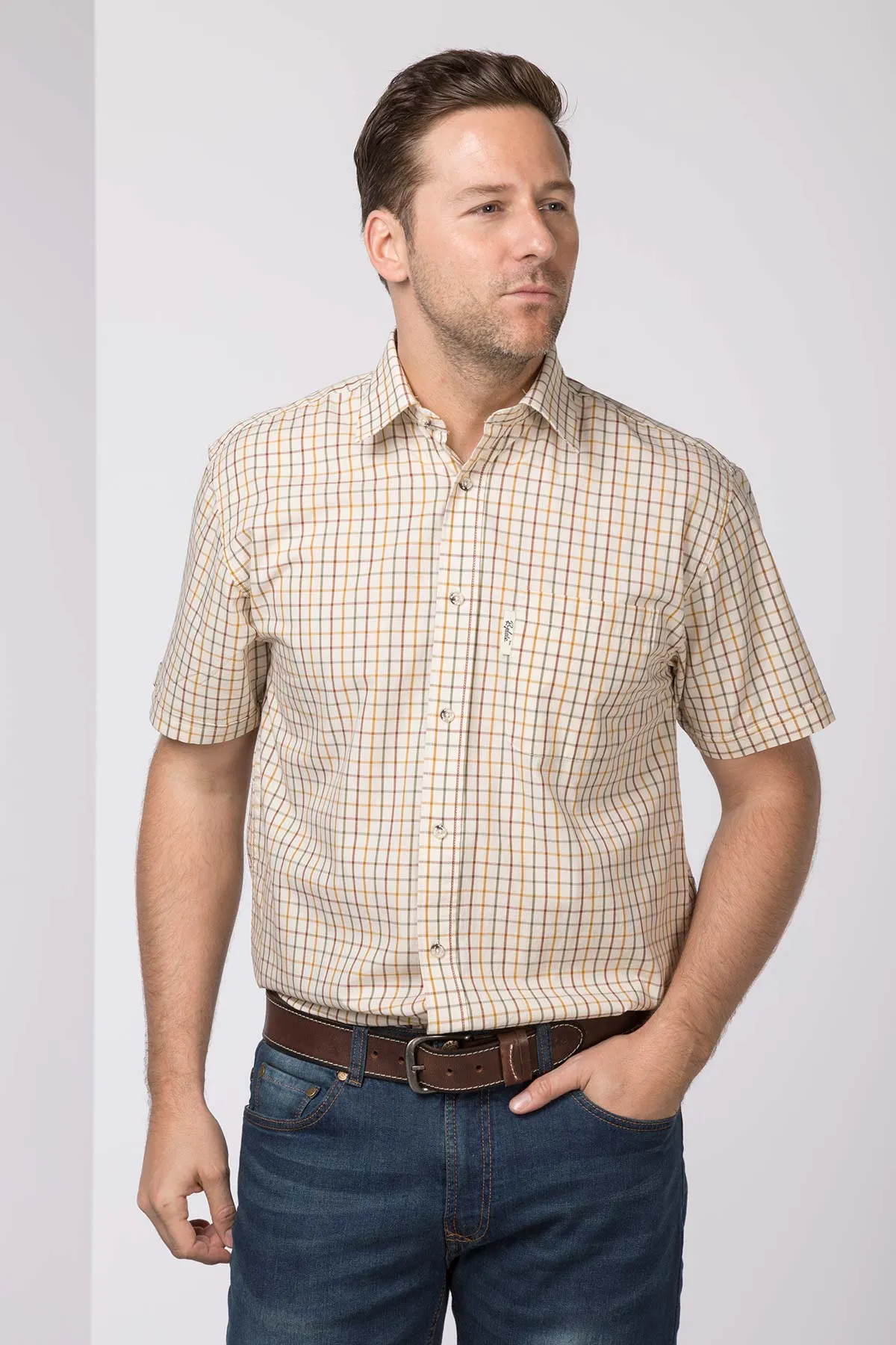 Men's Short Sleeved 100% Cotton Shirts