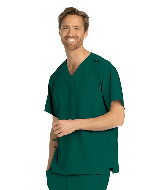 Mens V-Neck Scrub Top by Skechers