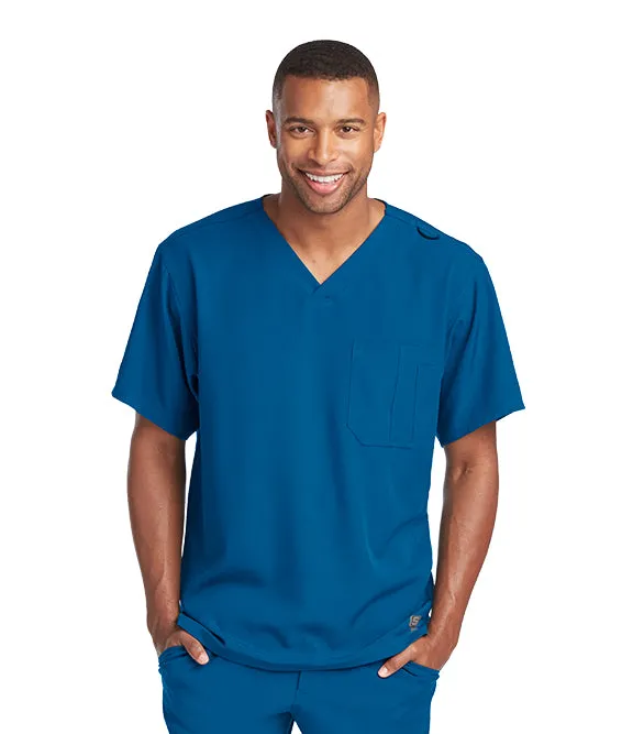 Mens V-Neck Scrub Top by Skechers