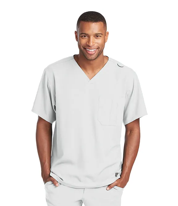 Mens V-Neck Scrub Top by Skechers