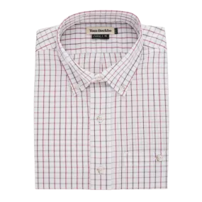 Monroe Poplin Shirt - Merlot Branco Vinho