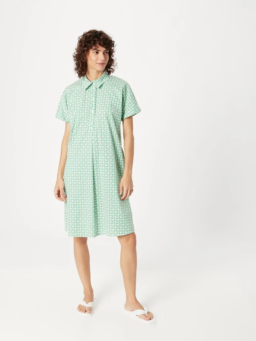 MORE & MORE shirt-dress, green