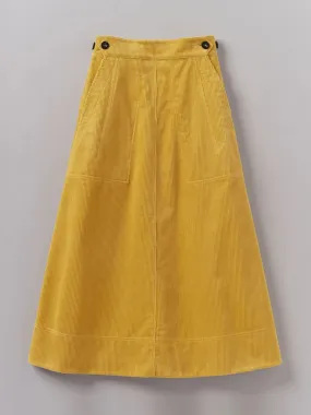 Organic cord a line skirt