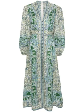 Ottie Plunge Midi Dress