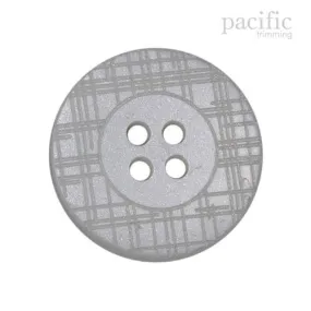 Patterned 4 Hole Polyester Decorative Button