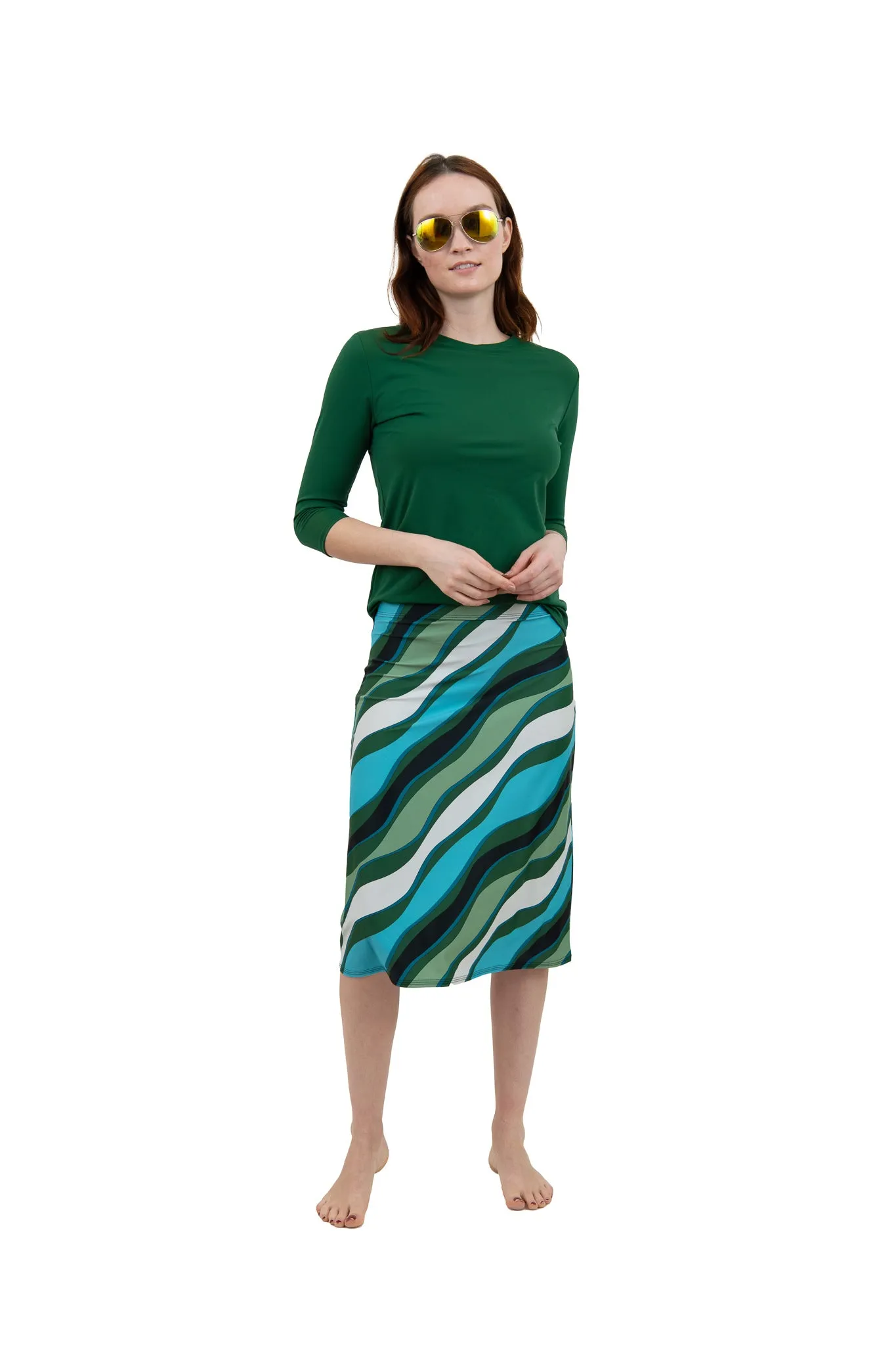 Pucci A-Line Swim Skirt