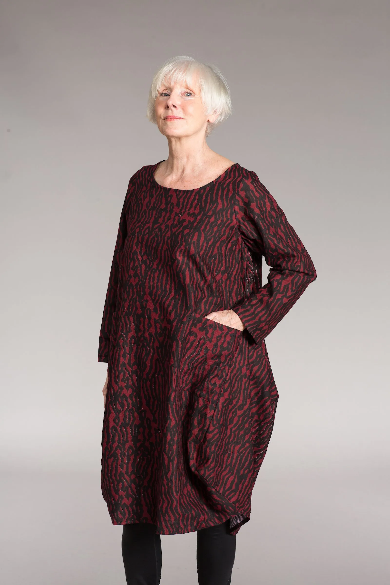 Roshan Dress Hand Block Printed Sustainable Moss Crepe Was £129 - Now £105!