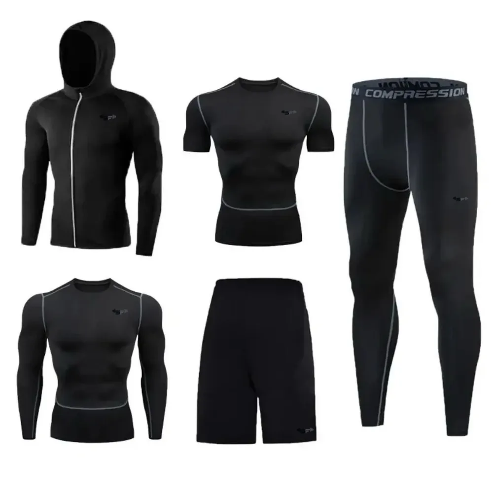 Sam Fitness 5 Piece Men's Gym Workout Outfit