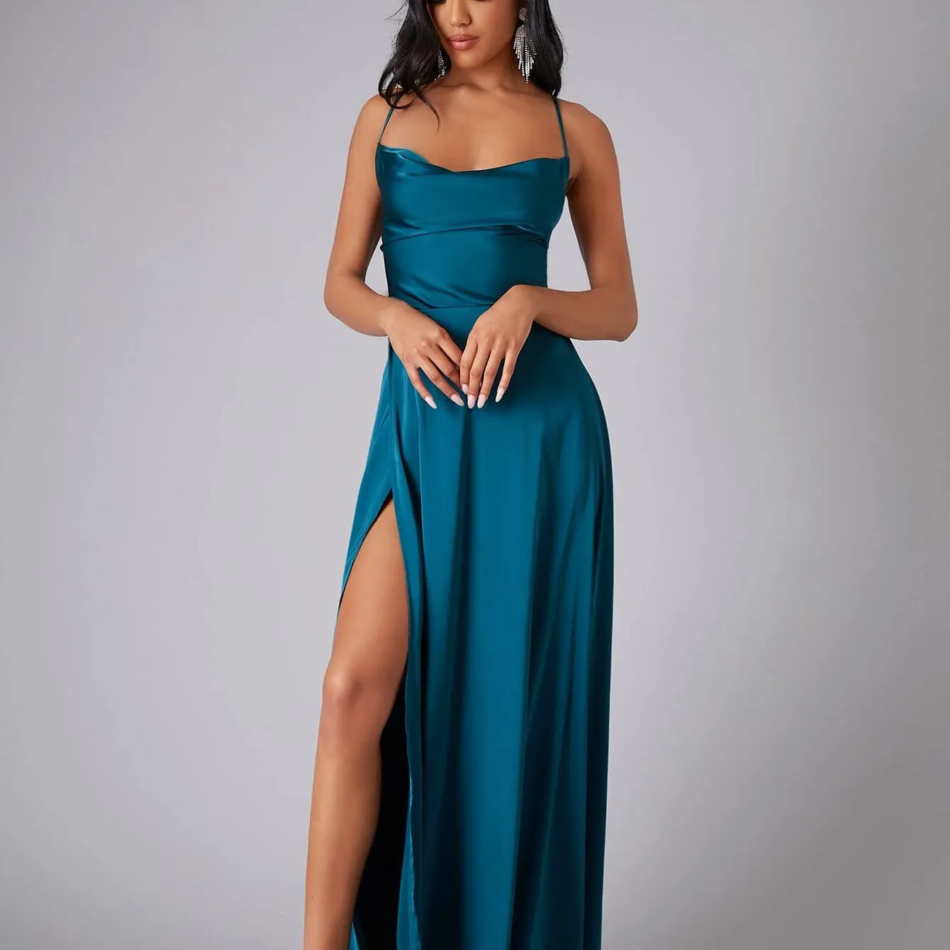 Sexy Backless Waist Sling Maxi Dresses Wholesale Womens Clothing N3823111600009