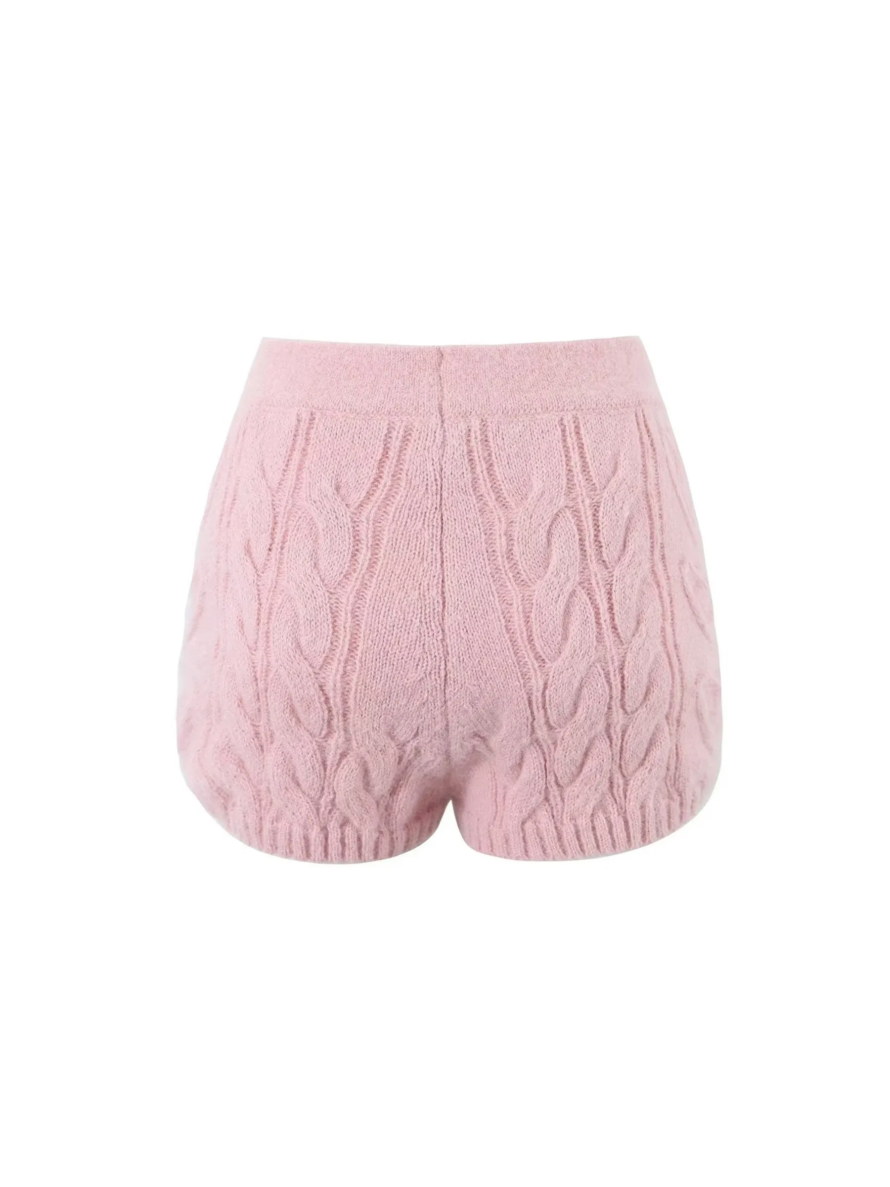 Stella Knit Shorts in Pink